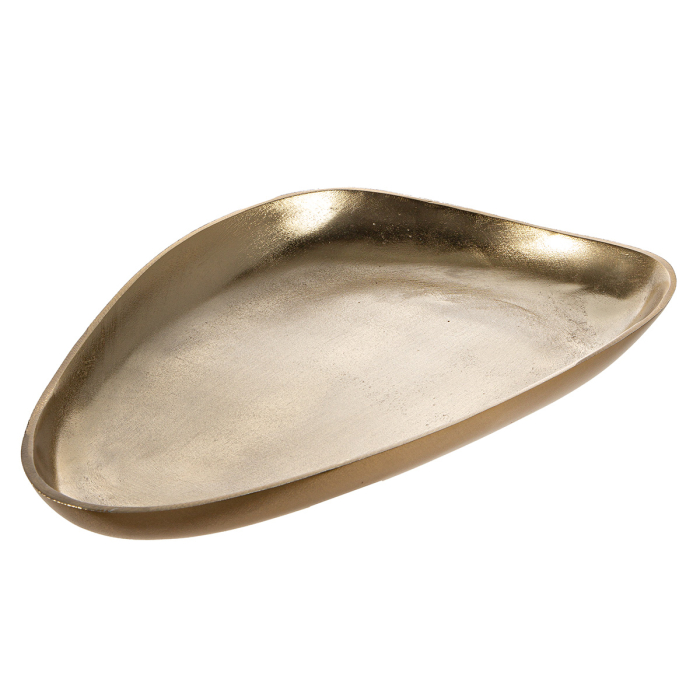 Bol, organic, „Oro”, aluminiu, auriu, PU 2, L. 35 cm, latime 24,5 cm, inaltime 3,5 cm [3]