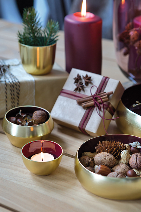 Bol Sila, Aluminiu/Nichel/Smalt, Auriu/Rosu, 7.50x7.50x6.50 cm [2]