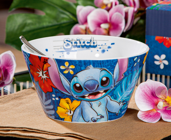 Bol, Stitch, Porțelan, albastru, PU 4, H. 7 cm, D. 13,5 cm [2]