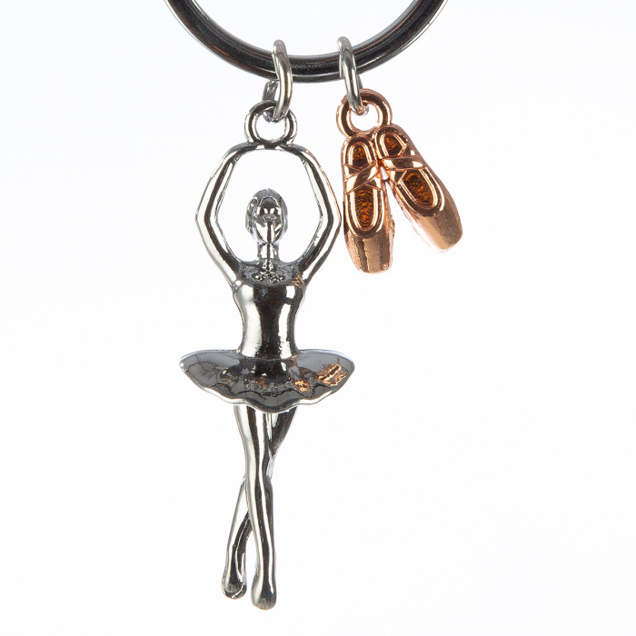 Breloc, Balerina, Balerina, Metal, argintiu, PU 12, L. 3,5 cm, H. 9 cm [3]