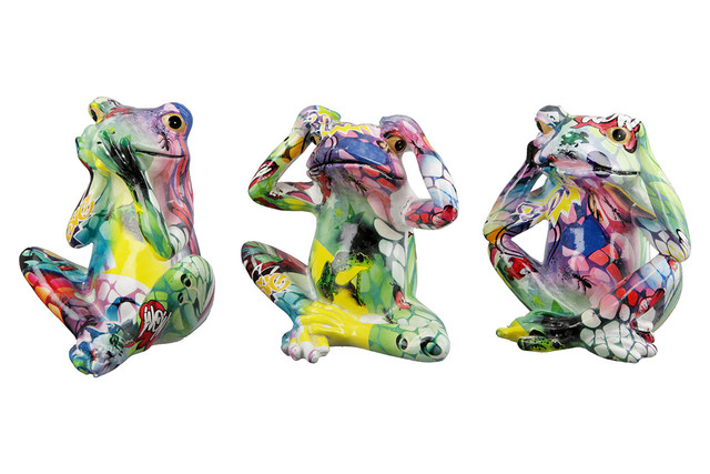 Broască din rasina Street Art Set 3 [2]