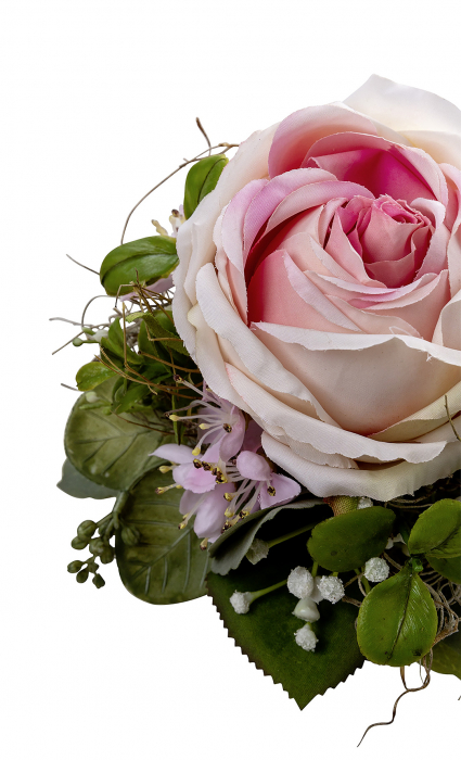 Buchet artificial TESSA, Fibre sintetice, Multicolor, 15x15 cm [3]