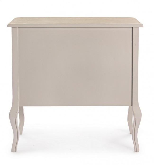 Comoda CLARISSE, lemn, bej, 80x40x80cm [4]