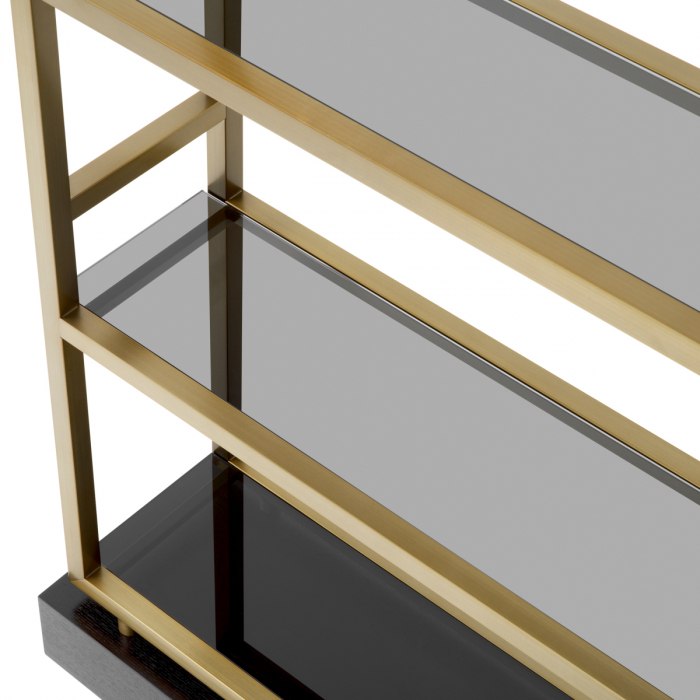 Biblioteca, Corrado I finisaj alamă periată, Dimensiuni: W. 114 | D. 35 | H. 240.5 [5]