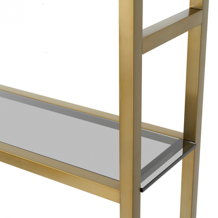 Biblioteca, Corrado II finisaj alamă periată, Dimensiuni: W. 114 | D. 35 | H. 240.5 [5]