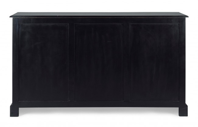 Bufet Jefferson, Lemn, Negru, 145x40x85 cm [4]