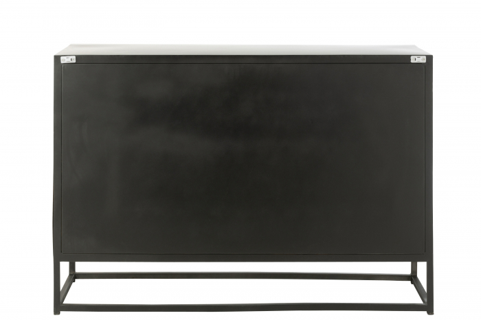 Bufet, Shanil, Lemn/Metal, Negru, 120 cm [5]