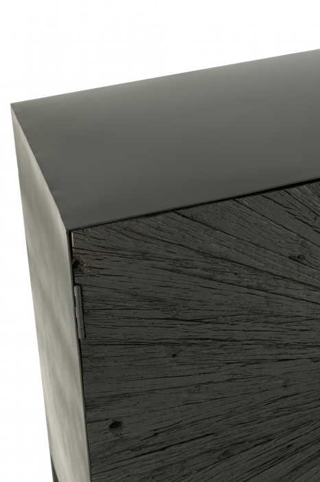 Bufet, Shanil, Lemn/Metal, Negru, 120 cm [8]