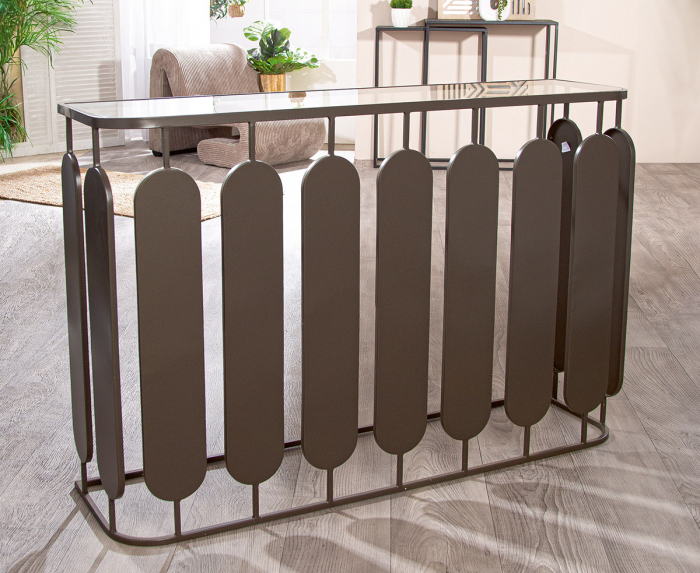 Consola, Zulu, Metal, antracit, PU 1, L. 32 cm, L. 120 cm, H. 80,5 cm [3]