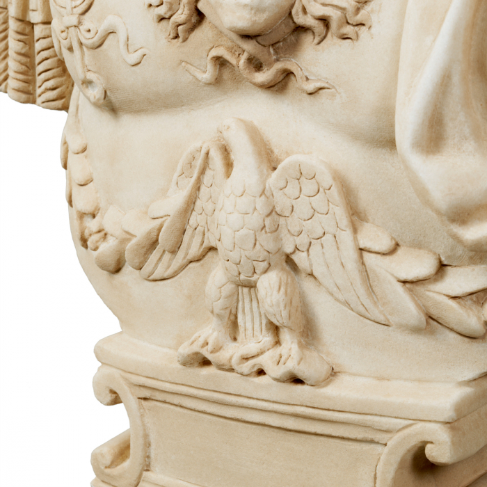 Bust din marmură Iulius Caesar aspect antic, Dims: L. 50.5 | W. 27 | H. 69.5  (CM) [6]