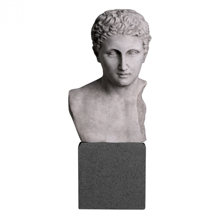Bust roman imperial cu aspect antic din piatra, Dims: W. 19 | D. 15 | H. 49 (CM) [3]
