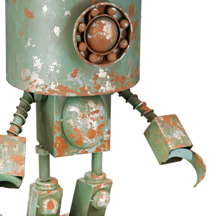 Cachepot, Roboți, Robotic, Metal, verde, PU 1, L. 23 cm, L. 30 cm, H. 42 cm [3]