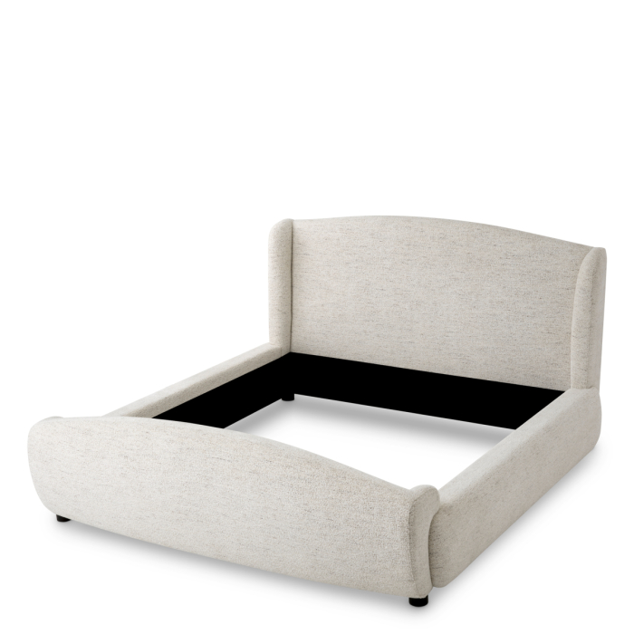 Cadru de pat Mellory alb-galbui|L. 250 | W. 216 | H. 120.5 | min H. 40 cm [2]