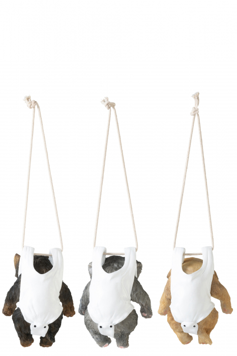 Câine cu scutec, A, sortiment de 3, polirășină, L 15| W 12.5| H 19.5 cm [3]