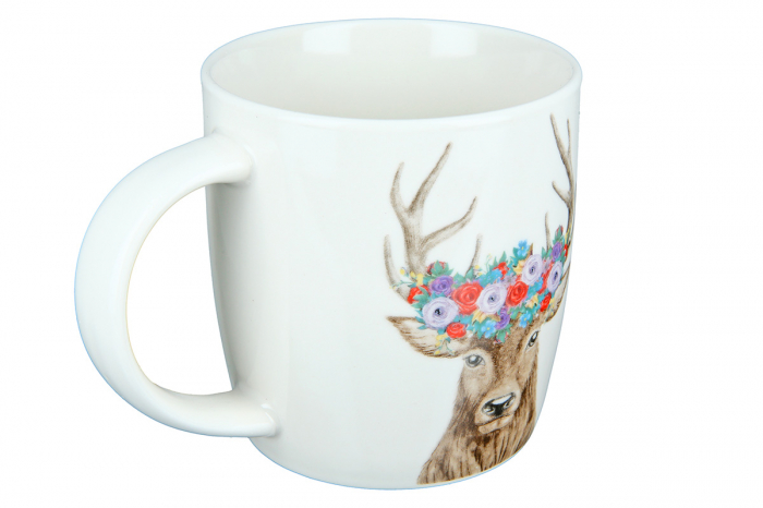 Cana Deer Flowers, Portelan, Multicolor, 12x9x8.5 cm [4]