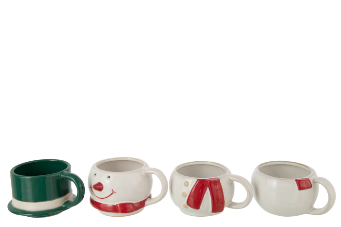 Cana din 4 parti, Om de zapada, multicolora [3]