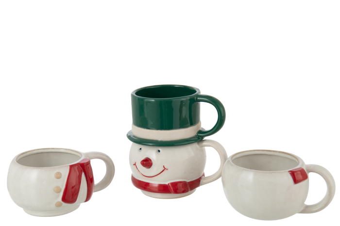 Cana din 4 parti, Om de zapada, multicolora [2]