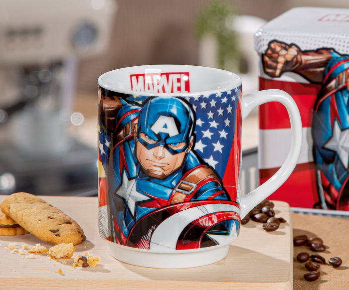 Cana, Marvel - Captain America, Porțelan, multicolor, PU 3, H. 10 cm, D. 8 cm [4]