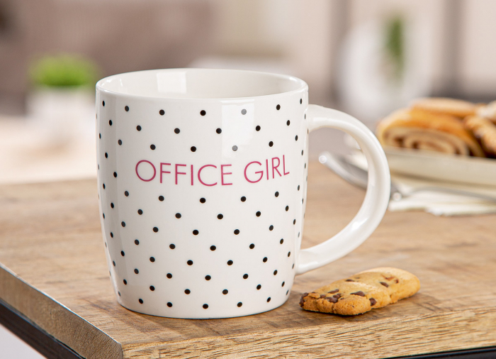 Cana, Office Girl, Litere, Porțelan, alb, PU 6, L. 8,5 cm, L. 12 cm, H. 9 cm [4]