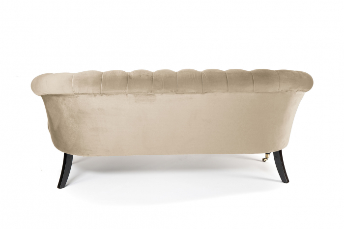 Canapea 3 locuri Filip Chesterfield, bej, 196x82x82 cm [3]