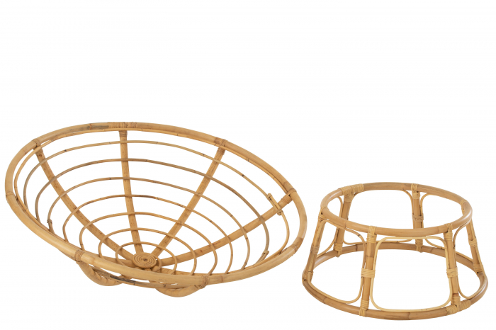 Fotoliu Celine, perna inclusa, Natur, Ratan 115X115X37 cm [4]