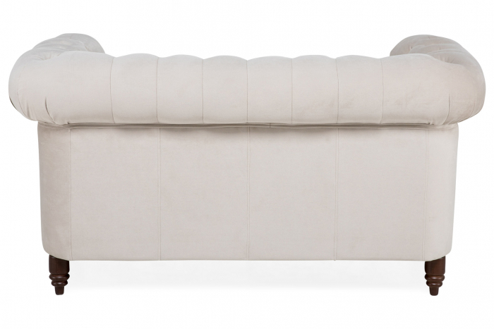Canapea Chesterfield, 2 locuri, Bej, 150x80x86 cm [4]