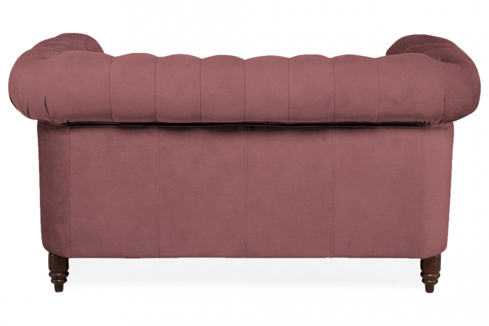 Canapea Chesterfield, 2 locuri, Roz inchis, 150x80x86 cm [4]