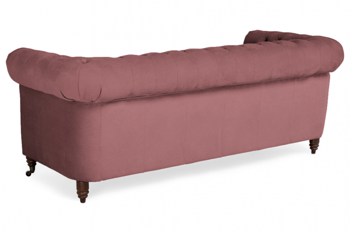 Canapea Chesterfield, 3 locuri, Roz, 203x80x86 cm [3]