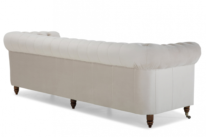 Canapea Chesterfield, 4 locuri, Bej, 238x80x86 cm [6]