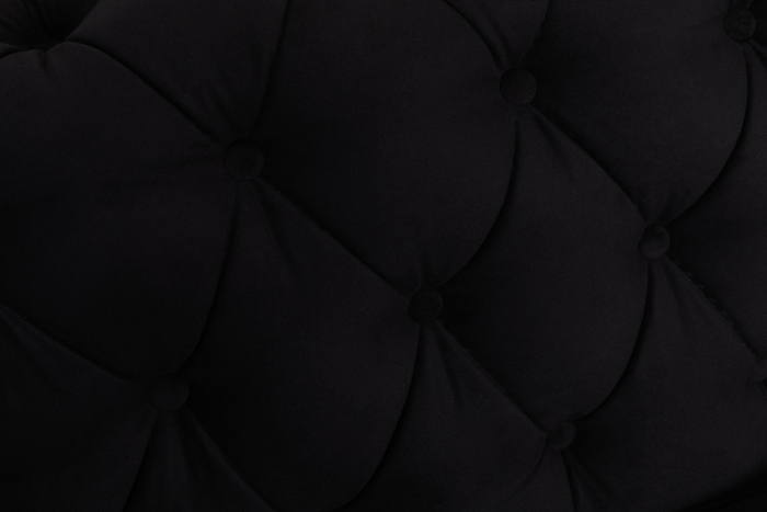 Canapea Chesterfield, 4 locuri, Negru, 238x80x86 cm [8]