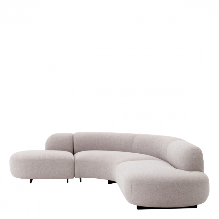 Canapea de exterior Björn L mauriuitius gri deschis, Dims: W. 300 | D. 257 | H. 70 | SD. 72 | SH. 43 (CM) [3]