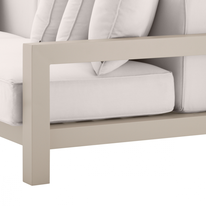 Canapea de exterior Cap-Antibes, textil sunbrella, nisip, Dims: W. 273.5 | D. 100 | H. 72 | SD. 74 | SH. 42 | AH. 54 (CM) [6]