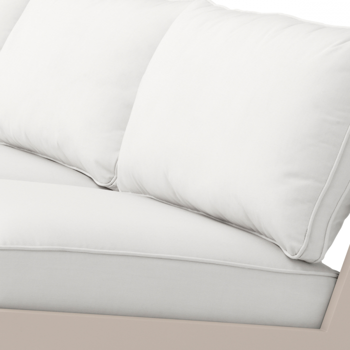 Canapea de exterior Lomax, textil sunbrella, nisip, Dims: W. 230 | D. 88 | H. 76 | SD. 55 | SH. 43 (CM) [6]