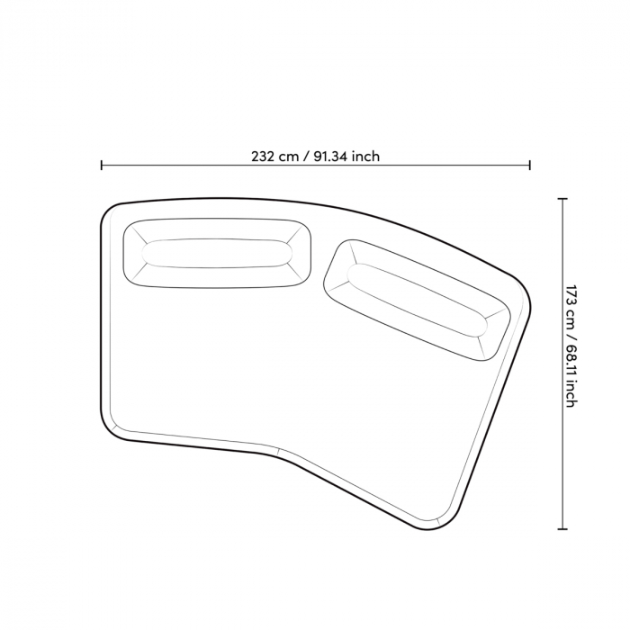 Canapea de exterior Residenza mauriuitius gri deschis [11]