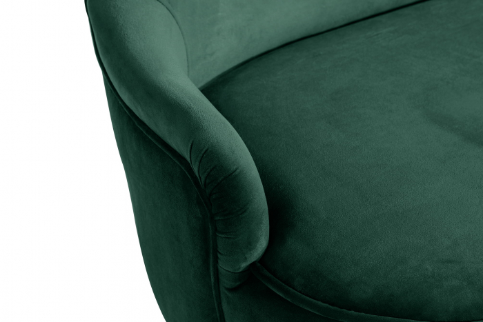 Canapea Diana 3H, Verde inchis, 140x86x67 cm [9]