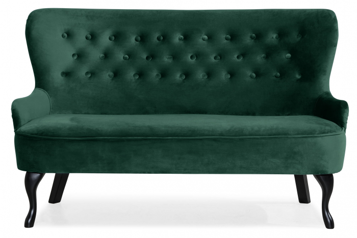 Canapea Diana 3H, Verde inchis, 140x86x67 cm [4]