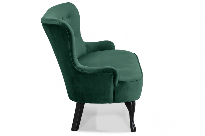 Canapea Diana 3H, Verde inchis, 140x86x67 cm [6]