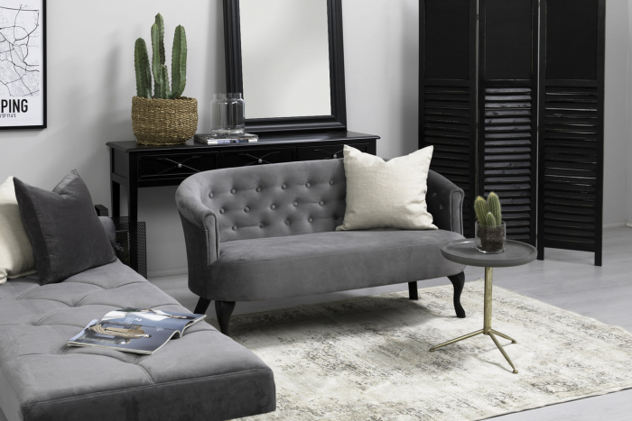 Canapea Mada, Gri, 140x74x68 cm [2]