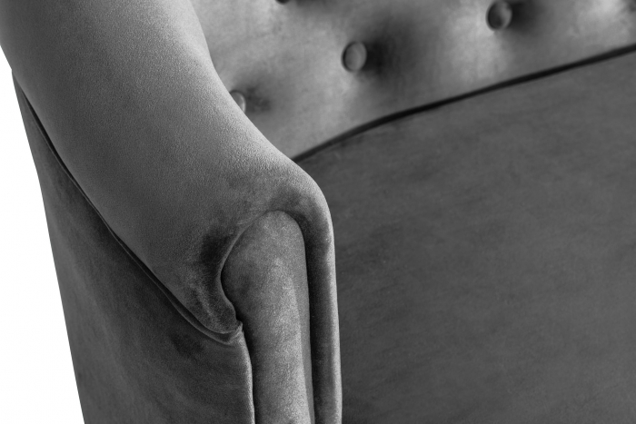 Canapea Mada, Gri inchis, 140x74x68 cm [10]