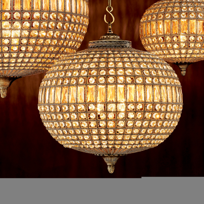 Candelabru, Kasbah Oval M, finisaj din alamă cu aspect vintage, Dims: Ø 52 | H. 52 (CM) [2]