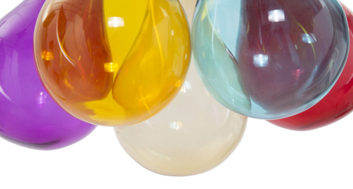 Candelabru, OKLAHOMA, 5 surse, cm ø 40x135 (sticlă ø 3,5) [4]