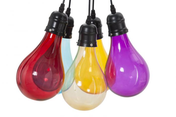 Candelabru, OKLAHOMA, 5 surse, cm ø 40x135 (sticlă ø 3,5) [3]