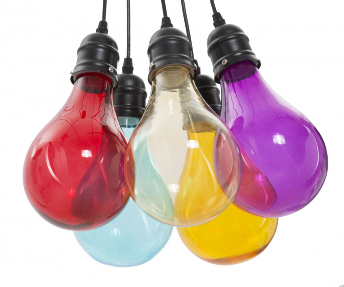 Candelabru, OKLAHOMA, 5 surse, cm ø 40x135 (sticlă ø 3,5) [2]