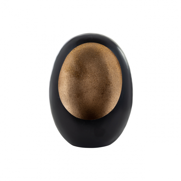 Suport lumanare Civan negru auriu mic [2]