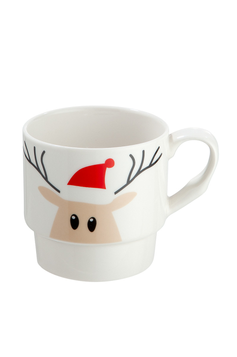 Cani suprapuse, „Elch”, motiv Moose, portelan, alb, PU 6, L. 8,5 cm, latime 11,5 cm, inaltime 14,5 cm [3]