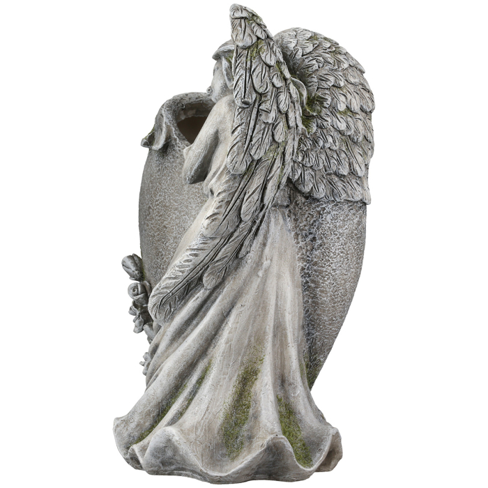 Vaza Inger/ Comemorare, Rasina sintetica, Gri, 12.5X19X23.5 cm [3]