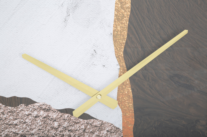 Ceas de perete Art, Fier/MDF/Sticla, Multicolor, 60x60x6 cm [4]