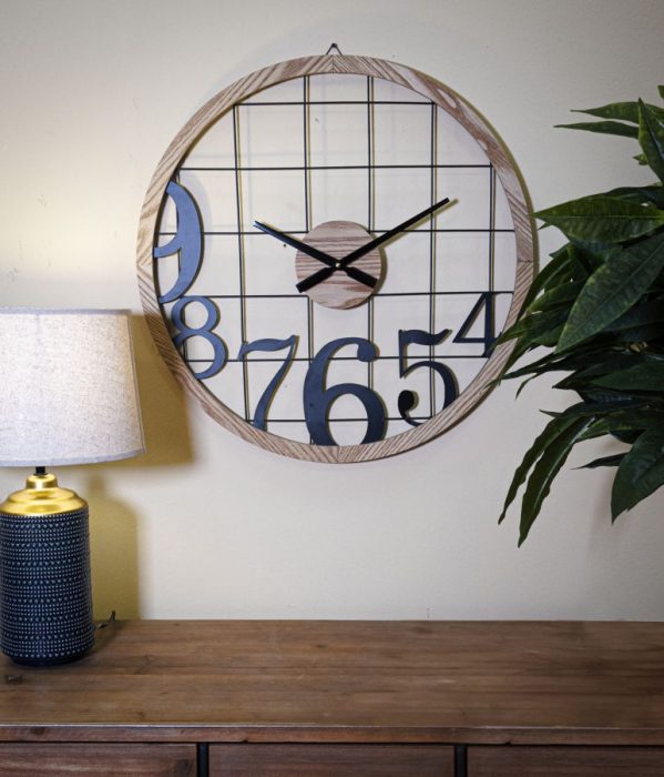 Ceas de perete cu numere cm ø 60x2,5 [5]