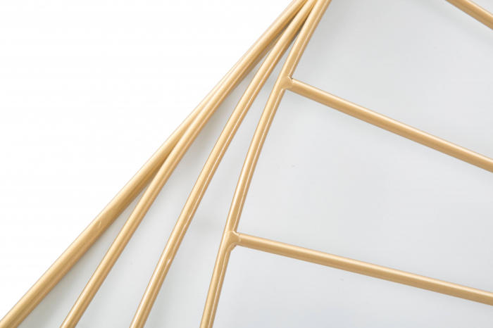 Ceas de perete Line, Fier/Plastic, Auriu, 85x85x6 cm [3]