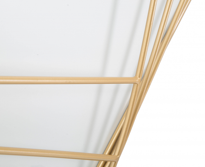 Ceas de perete Line, Fier/Plastic, Auriu, 85x85x6 cm [4]